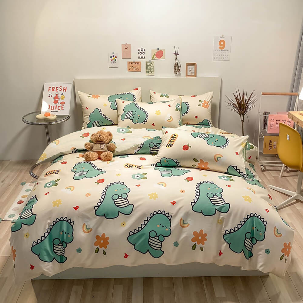 ชุดผ้าปูที่นอน 5 ฟุต 6 ชิ้น CHARM สี BABY GODJI คอลเลคชั่น DREAMY_9